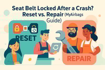 Seat Belt Locked After a Crash? Reset vs. Repair (MyAirbags Guide)