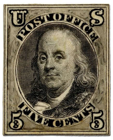 First Postage Stamp Benjamin Franklin | MyAirbags