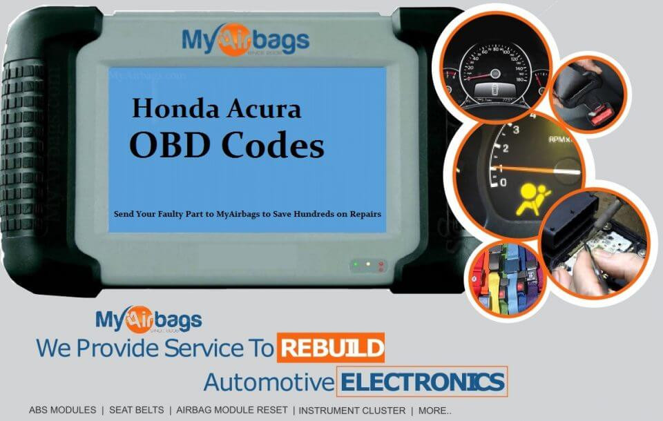 MyAirbags Honda Acura OBD Codes