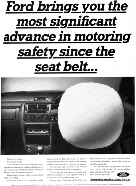 Vintage Ford Airbag Ad | MyAirbags