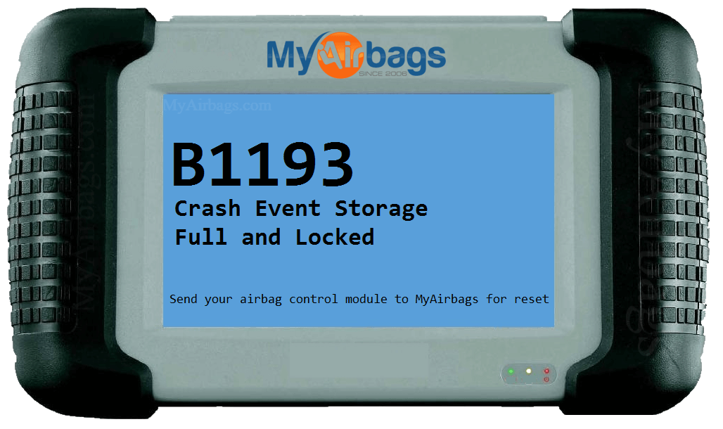 Ford Mazda SRS Airbag Code B1193 - Crash event storage full and locked
