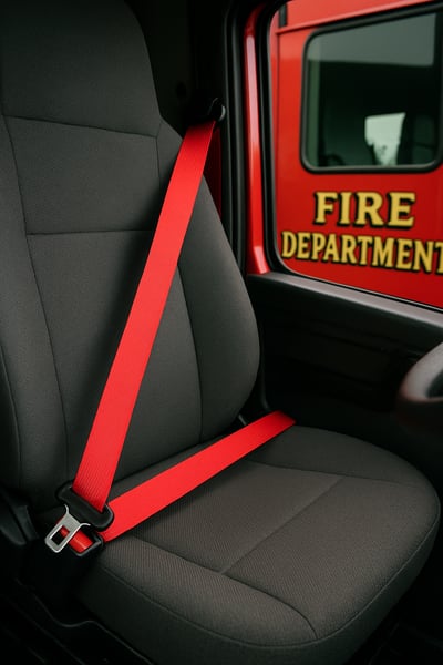 Why Fire Departments Rely on Red Seat Belts and How to Upgrade Older Apparatus Safely